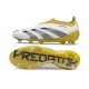 adidas Predator Elite Snörlösa FG Vit Guld Svart