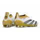 adidas Predator Elite Snörlösa FG Vit Guld Svart