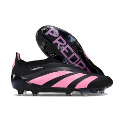 adidas Predator Elite Snörlösa FG Svart Rosa