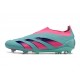 adidas Predator Elite Snörlösa FG Blå Rosa