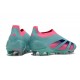 adidas Predator Elite Snörlösa FG Blå Rosa