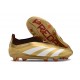 adidas Predator Elite Snörlösa FG Guld Vit Röd