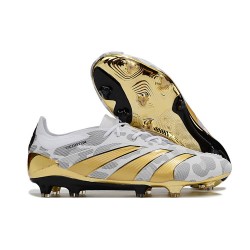 adidas Predator 24 Elite FG Guld Vit Grå