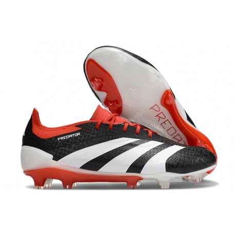 adidas Predator 24 Elite FG Solar Energy Svart Vit Röd