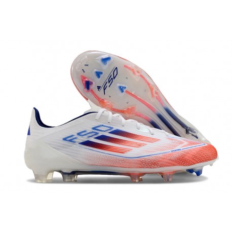 Adidas F50 Elite FG Herrar Vit Röd Blå