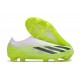 adidas Fotbollsskor X Crazyfast 1 Snörlösa FG Crazyrush - Vit Svart Lucid Lemon