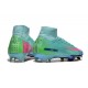 Nike Mercurial Superfly X Elite FG Cosmic Speed 2 - Turkos Svart