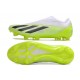 adidas Fotbollsskor X Crazyfast 1 Snörlösa FG Crazyrush - Vit Svart Lucid Lemon