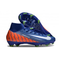 Fotbollsskor Nike Mercurial Superfly X Elite FG Blå Orange Vit