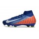 Fotbollsskor Nike Mercurial Superfly X Elite FG Blå Orange Vit