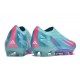 adidas Fotbollsskor X Crazyfast 1 Snörlösa FG Messi X Miami Blå Rosa