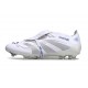 Adidas Predator Elite Fold-over Tongue FG Vit Silver Blå