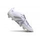 Adidas Predator Elite Fold-over Tongue FG Vit Silver Blå