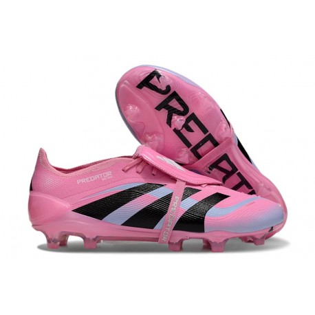 Adidas Predator Elite Fold-over Tongue FG Rosa Svart