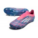 Adidas F50 Elite Snörlös FG Blå Vit Rosa