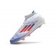 Fotbollsskor Adidas F50 Elite Mid FG Vit Röd Blå