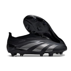 adidas Predator Elite Snörlösa FG Nightstrike Svart Grå