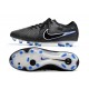 Nike Tiempo Legend 10 Elite Fotbollssko för Gräs Shadow - Svart Krom Blå