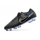 Nike Tiempo Legend 10 Elite Fotbollssko för Gräs Shadow - Svart Krom Blå