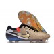 Nike Tiempo Legend 10 Elite Fotbollssko för Gräs Future Heritage Guld Svart